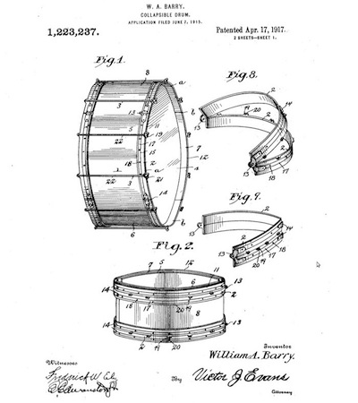 patentar un tambor